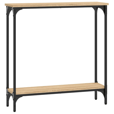 Vidaxl consoletafel sonoma eiken 75x22,5x75 cm bewerkt hout