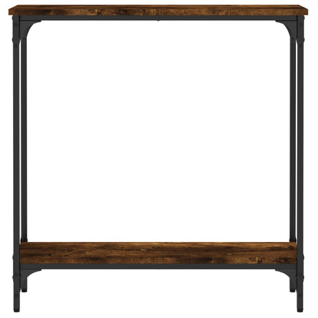 Vidaxl wandtafel 75x22,5x75 cm bewerkt hout gerookt eikenkleurig