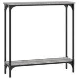 Vidaxl wandtafel 75x22,5x75 cm bewerkt hout grijs sonoma eikenkleurig