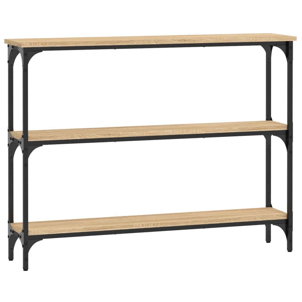 Vidaxl wandtafel 100x22,5x75 cm bewerkt hout sonoma eikenkleurig