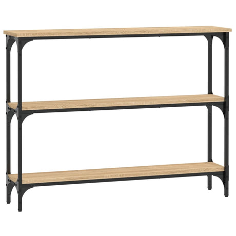 Vidaxl wandtafel 100x22,5x75 cm bewerkt hout sonoma eikenkleurig