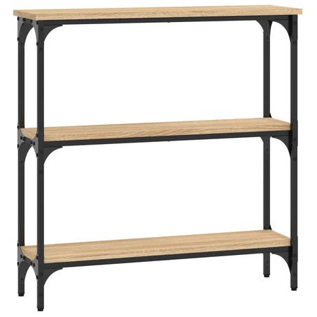 Vidaxl consoletafel sonoma eiken 75x22,5x75 cm bewerkt hout