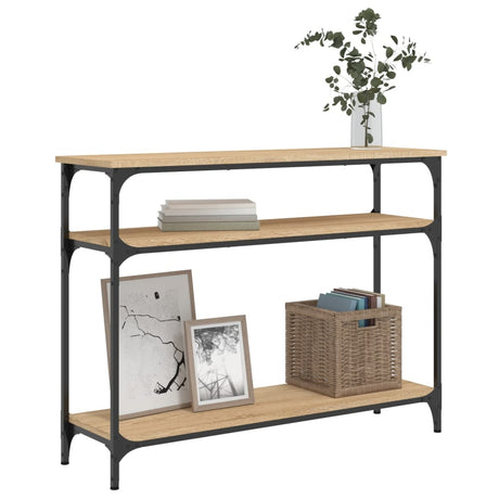 Vidaxl wandtafel 100x29x75 cm bewerkt hout sonoma eikenkleurig