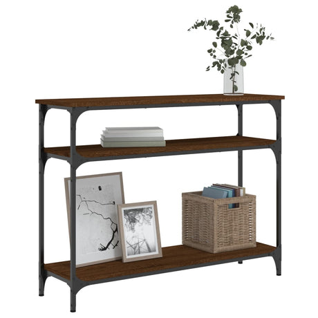 Vidaxl wandtafel 100x29x75 cm bewerkt hout bruin eikenkleur