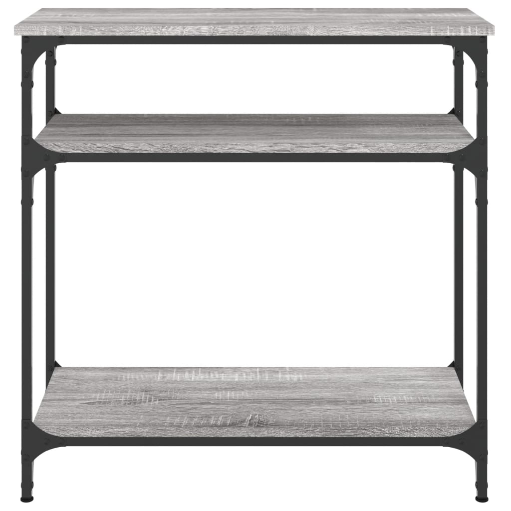 Vidaxl wandtafel 75x29x75 cm bewerkt hout grijs sonoma eikenkleurig