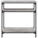 Vidaxl wandtafel 75x29x75 cm bewerkt hout grijs sonoma eikenkleurig