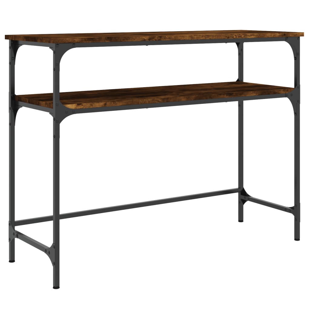 Vidaxl wandtafel 100x35,5x75 cm bewerkt hout gerookt eikenkleurig