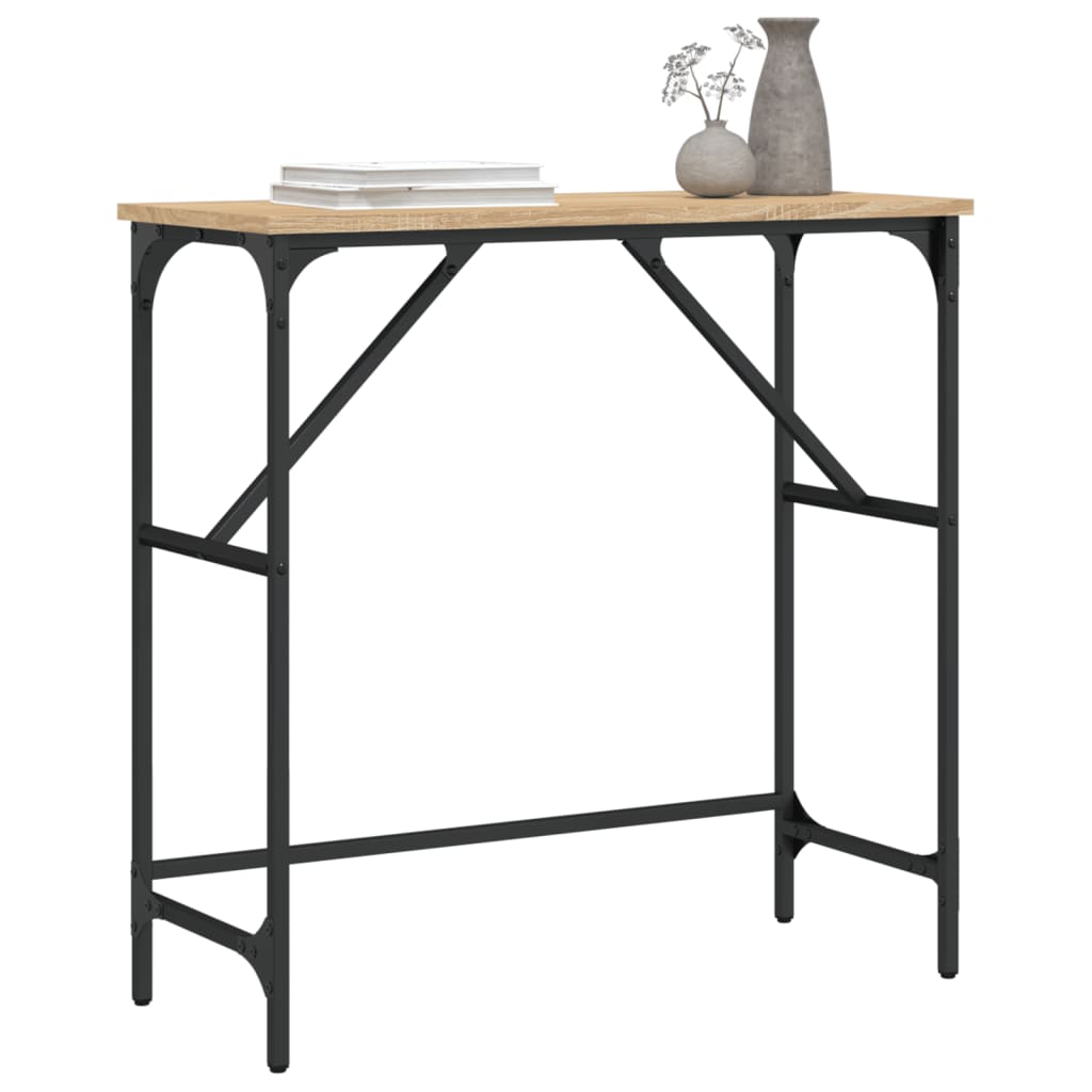 Vidaxl wandtafel 75x32x75 cm bewerkt hout sonoma eikenkleurig