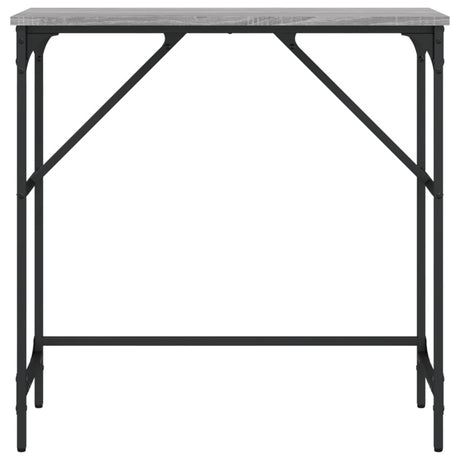 Vidaxl wandtafel 75x32x75 cm bewerkt hout grijs sonoma eikenkleurig