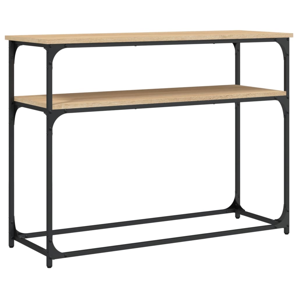 Vidaxl wandtafel 100x35,5x75 cm bewerkt hout sonoma eikenkleurig