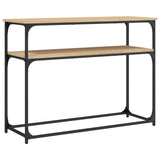 Vidaxl wandtafel 100x35,5x75 cm bewerkt hout sonoma eikenkleurig