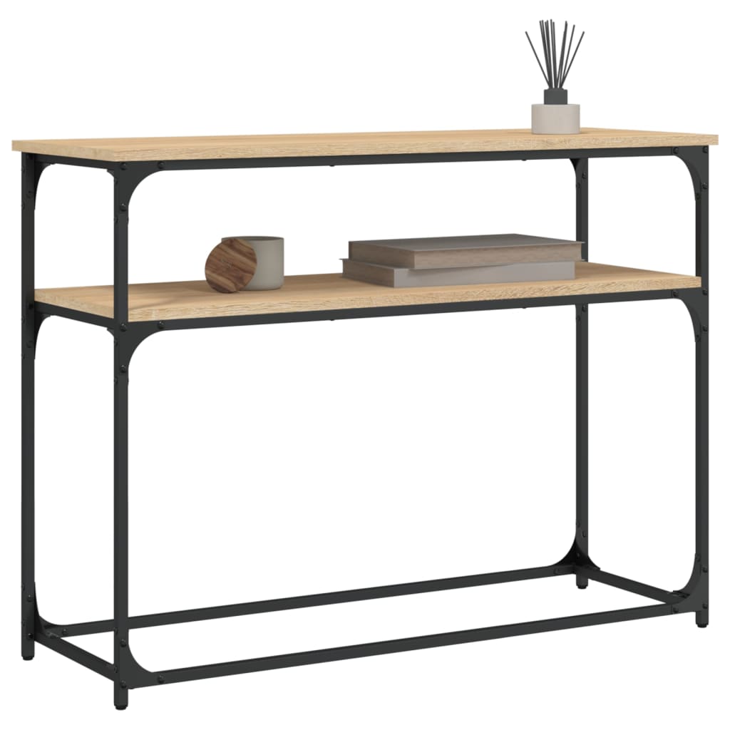 Vidaxl wandtafel 100x35,5x75 cm bewerkt hout sonoma eikenkleurig