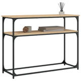 Vidaxl wandtafel 100x35,5x75 cm bewerkt hout sonoma eikenkleurig