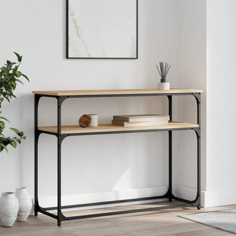 Vidaxl wandtafel 100x35,5x75 cm bewerkt hout sonoma eikenkleurig