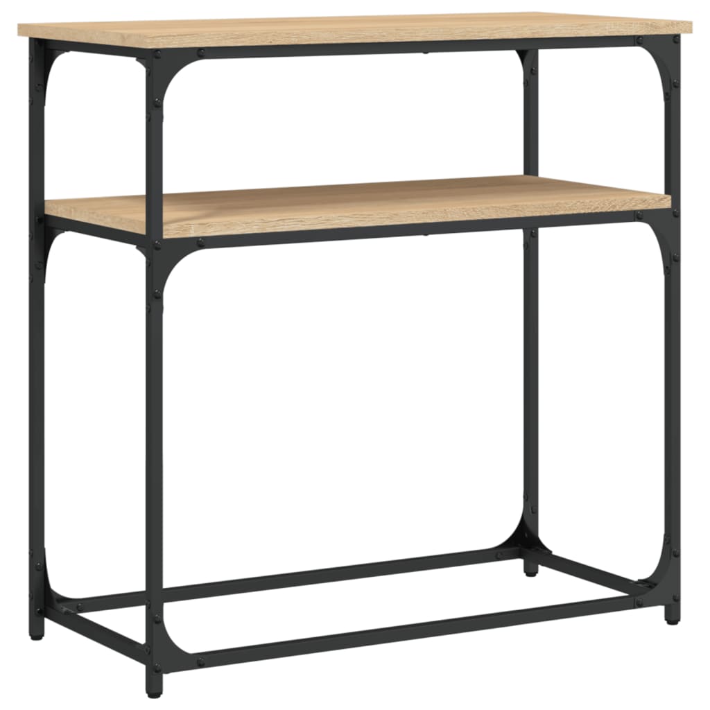 Vidaxl wandtafel 75x35,5x75 cm bewerkt hout sonoma eikenkleurig