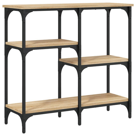 Vidaxl consoletafel sonoma eiken 80x29x75 cm bewerkt hout