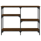 Vidaxl wandtafel 102x29x75 cm bewerkt hout bruin eikenkleur