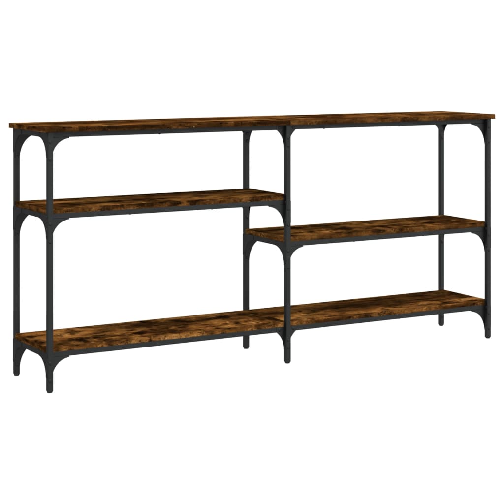 Vidaxl wandtafel 160x29x75 cm bewerkt hout gerookt eikenkleurig