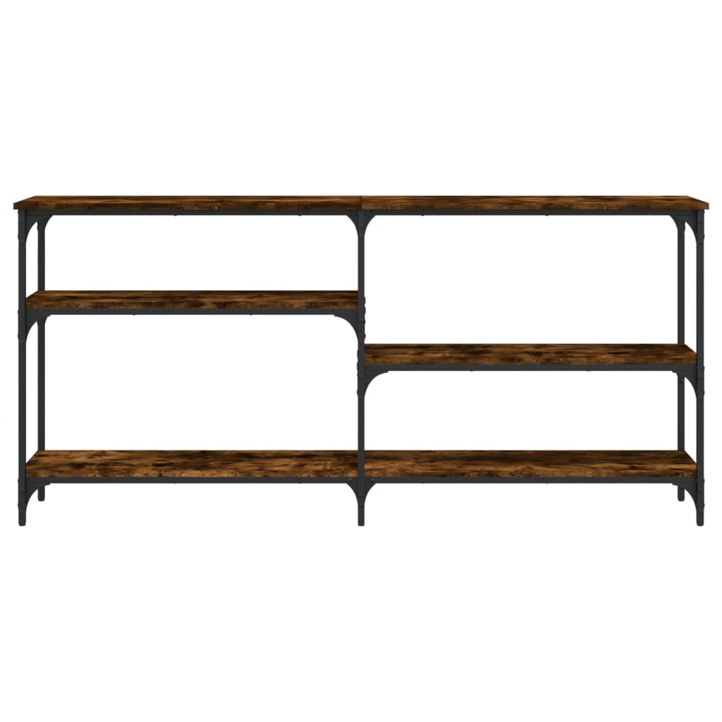 Vidaxl wandtafel 160x29x75 cm bewerkt hout gerookt eikenkleurig