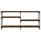 Vidaxl wandtafel 160x29x75 cm bewerkt hout gerookt eikenkleurig