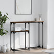 Vidaxl wandtafel 90x22,5x75 cm bewerkt hout bruin eikenkleur