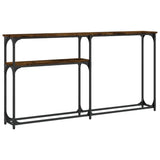 Vidaxl wandtafel 145x22,5x75 cm bewerkt hout gerookt eikenkleurig