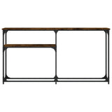 Vidaxl wandtafel 145x22,5x75 cm bewerkt hout gerookt eikenkleurig