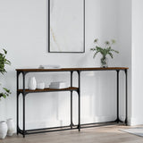 Vidaxl wandtafel 145x22,5x75 cm bewerkt hout bruin eikenkleur