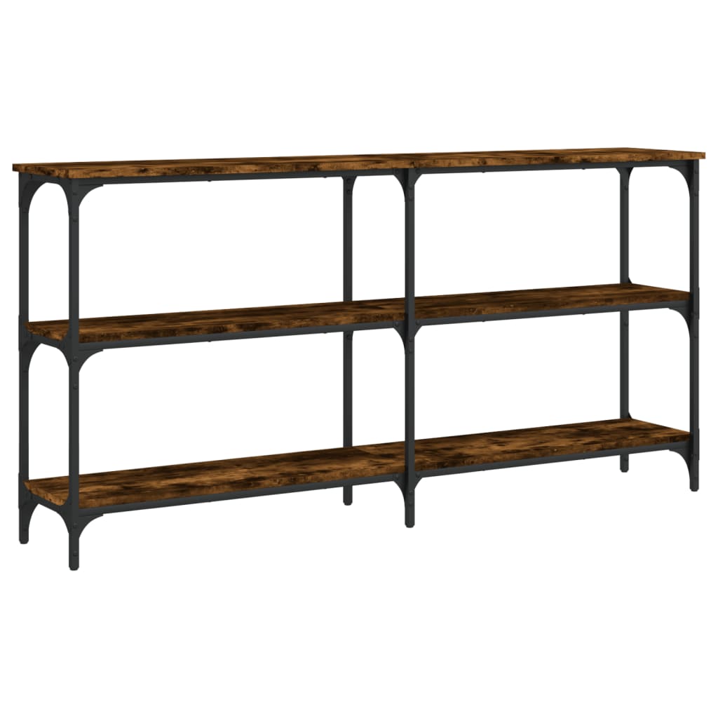 Vidaxl wandtafel 150x29x75 cm bewerkt hout gerookt eikenkleurig