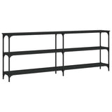 Vidaxl wandtafel 200x29x75 cm bewerkt hout zwart