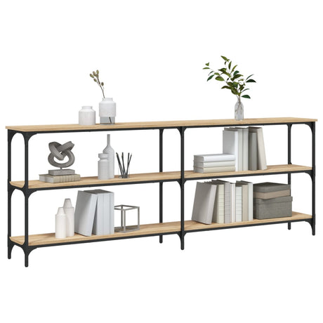 Vidaxl consoletafel sonoma eiken 200x29x75 cm bewerkt hout