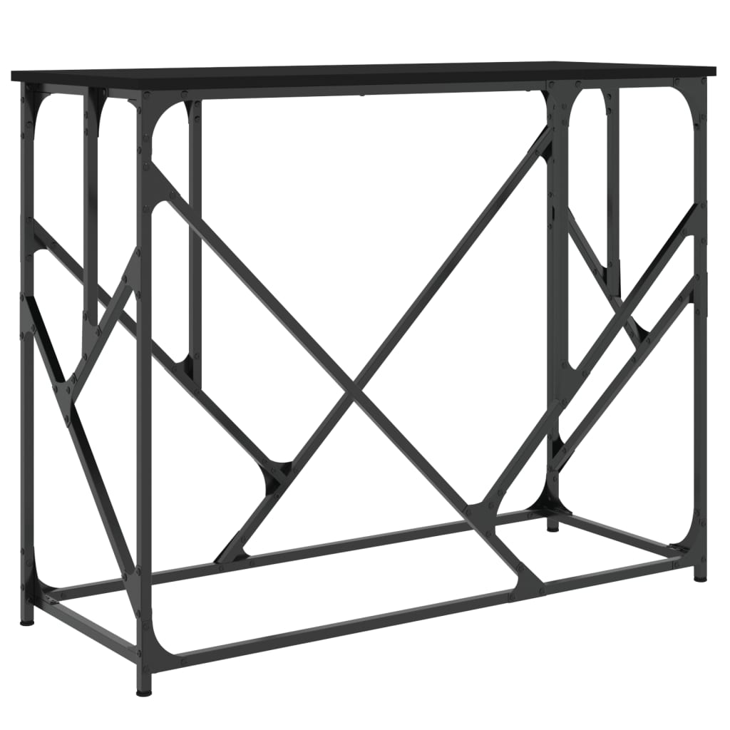 Vidaxl wandtafel 100x40x80 cm bewerkt hout zwart