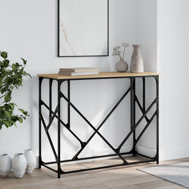 Vidaxl wandtafel 100x40x80 cm bewerkt hout sonoma eikenkleurig