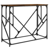 Vidaxl wandtafel 100x40x80 cm bewerkt hout gerookt eikenkleurig