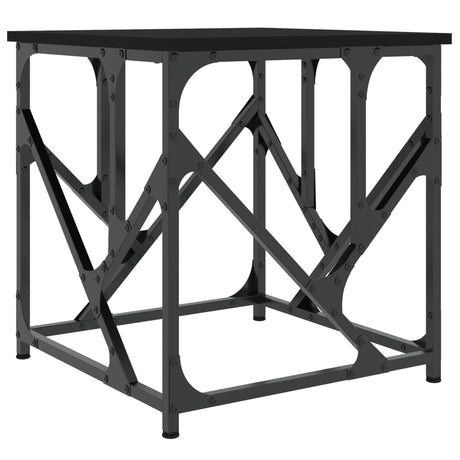 Vidaxl salontafel 45x45x47,5 cm bewerkt hout zwart