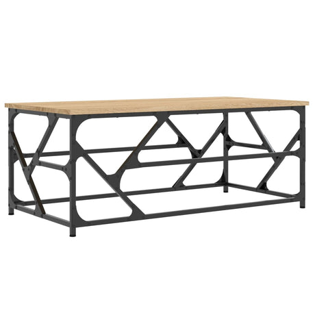 Vidaxl salontafel 100x50x40 cm bewerkt hout sonoma eikenkleurig