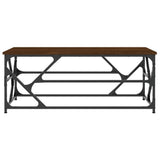 Vidaxl salontafel 100x50x40 cm bewerkt hout bruineiken