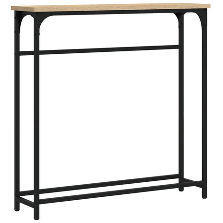 Vidaxl consoletafel sonoma eiken 75x19,5x75 cm bewerkt hout