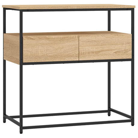 Vidaxl consoletafel sonoma eiken 75x40x75 cm bewerkt hout