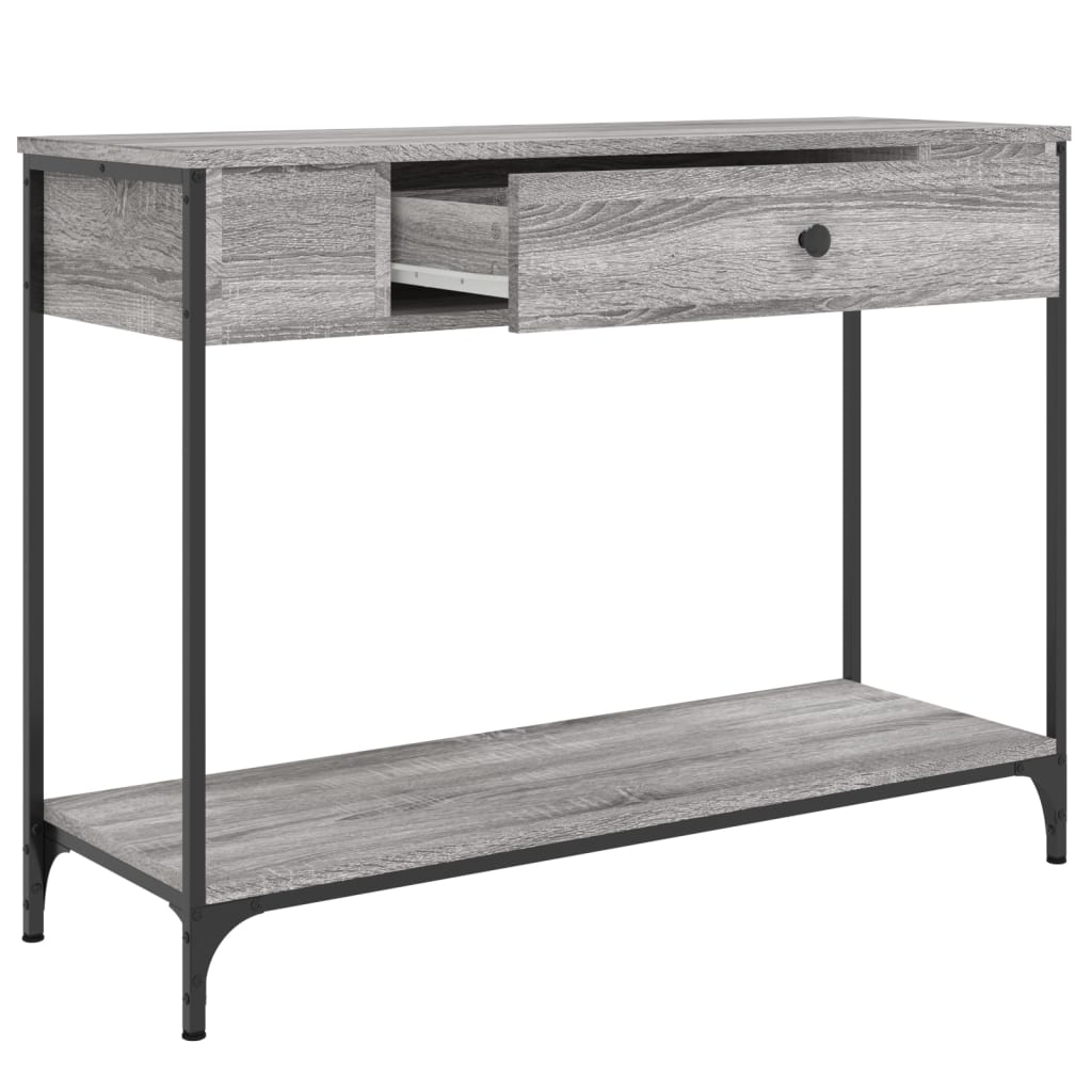 Vidaxl wandtafel 100x34,5x75 cm bewerkt hout grijs sonoma eikenkleurig