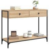Vidaxl wandtafel 100x34,5x75 cm bewerkt hout sonoma eikenkleurig