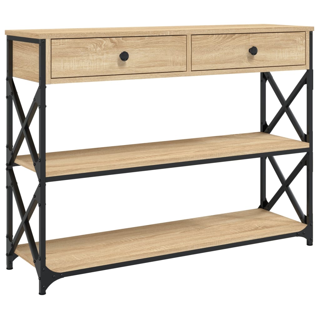 Vidaxl wandtafel 100x28x75 cm bewerkt hout sonoma eikenkleurig