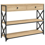 Vidaxl wandtafel 100x28x75 cm bewerkt hout sonoma eikenkleurig