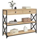 Vidaxl wandtafel 100x28x75 cm bewerkt hout sonoma eikenkleurig