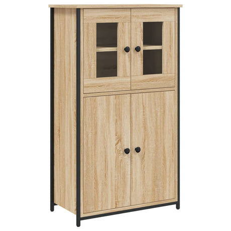 Vidaxl hoge kast 62x32x106,5 cm bewerkt hout sonoma eikenkleurig