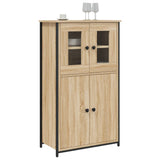Vidaxl hoge kast 62x32x106,5 cm bewerkt hout sonoma eikenkleurig