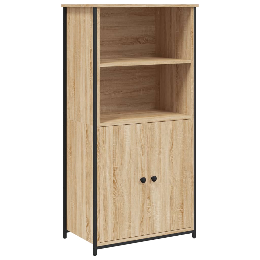 Vidaxl hoge kast 62x36x121,5 cm bewerkt hout sonoma eiken