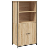 Vidaxl hoge kast 62x36x121,5 cm bewerkt hout sonoma eiken