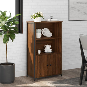 Vidaxl hoge kast 62x32x103,5 cm bewerkt hout bruin eikenkleur