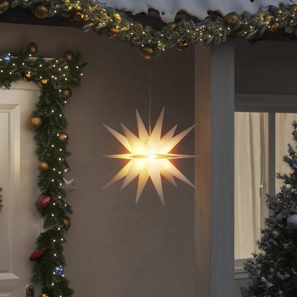 Vidaxx Weihnachtslampe mit LED klappbar 57 cm weiß